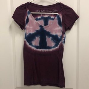 Dark purple peace t-shirt
